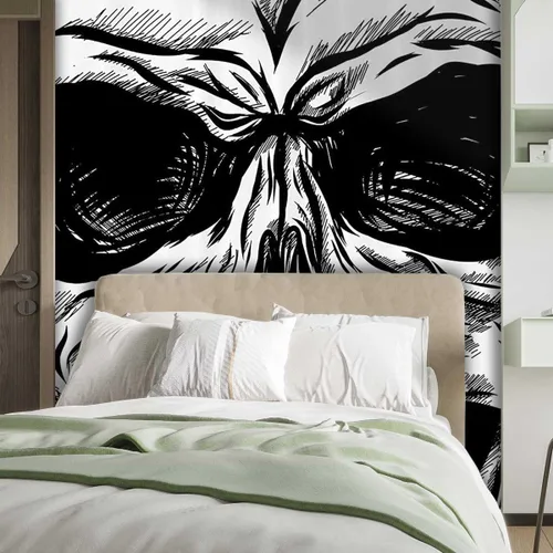 Vista 2 de Papel De Paredes Decorativo Halloween Contact Paper Wall Decor Wall Decor Versatile for Various Spaces (W) 118" X(H) 110