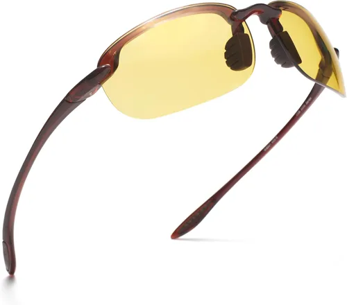 Vista 16 de WISTON Lentes de sol polarizados deportivos para hombres y mujeres, marco sin montura Tr90 para correr, pescar, béisbol, conducir, W8001
