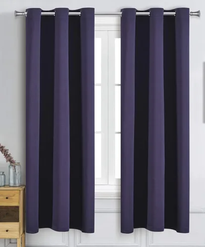 Vista 13 de WPM - Cortinas opacas de triple tejido, para oscurecer la habitación, 2 paneles para sala de estar, color beige, con aislamiento térmico y ojales