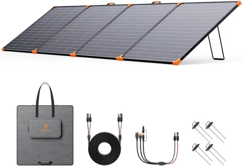 Vista 9 de ZOUPW 180W Panel solar portátil tipo N 16BB para central eléctrica 25% Efficiency Foldable Solar Panel for Jackery/Ecoflow/Bluetti/Anker, IP68