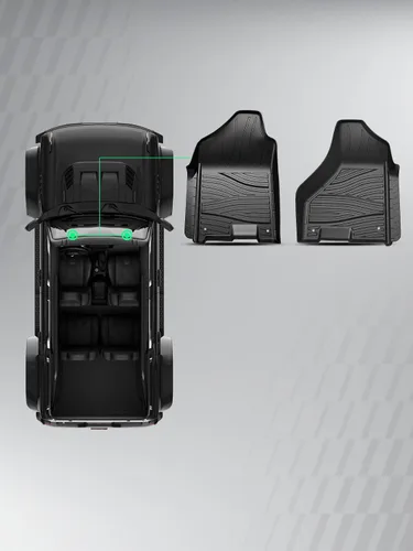 Vista 11 de YHTAUTO Alfombrillas para Ram 1500/2500/3500 2009-2018, 1500 Classic 2019
