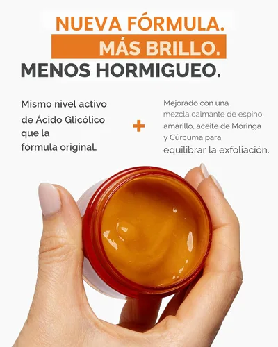 Vista 3 de Máscara de calabaza Andalou Naturals Miel Glicólico, 1.7 onzas Exfoliating Face Mask with Glycolic Acid, Vitamin C for a Radiant Glow, Gentle