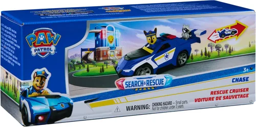 Vista 9 de Paw Patrol: Search & Rescue, Chase Rescue Cruiser Vehicle with 2 Figures