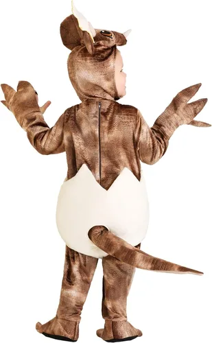 Vista 3 de Disfraz de triceratops para bebés para incubar Marrón