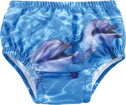 Vista 2 de Hudson Baby Pañales de natación unisex para bebé, Coral Reef Dolphin, 0-6 meses
