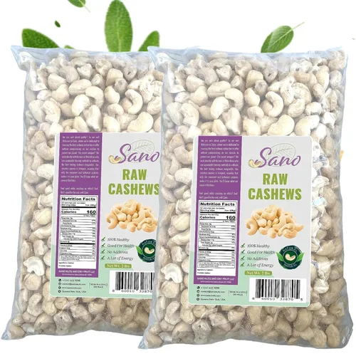 Vista 12 de Sano Nueces de anacardos crudos a granel de 50 libras – Anacardos crudos sin sal de origen africano occidental – anacardos frescos y sin tostar