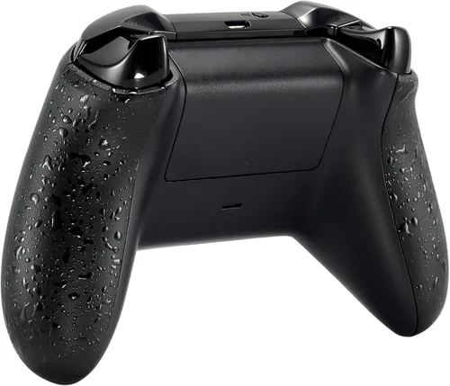 Vista 7 de eXtremeRate Replacement Non-Slip Side Rails Handles, Game Improvement Back Panels for Xbox One S, Xbox One X Controller - Textured Black