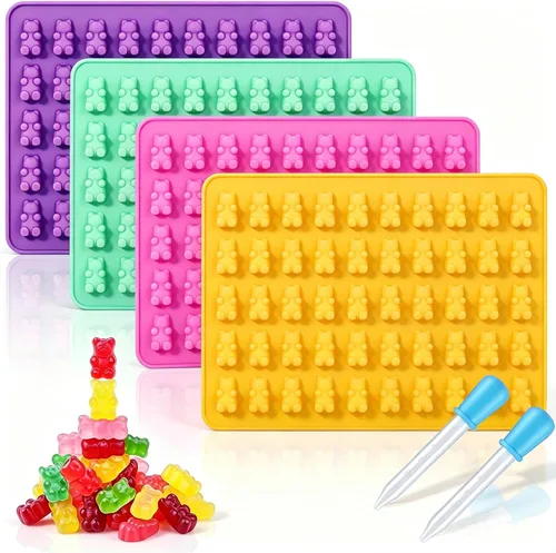 Vista 13 de Moldes de silicona para bombas de chocolate caliente de 24 agujeros, 2 paquetes de mini moldes de semiesfera de 1 pulgada de media esfera para hacer