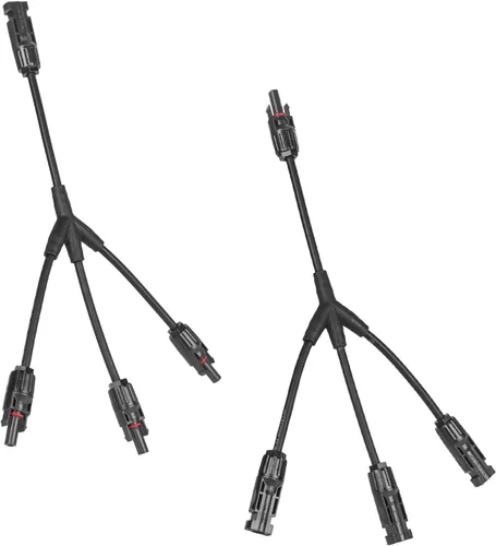 Vista 15 de Conector de panel solar de 2 a 1 2 vías, divisor de panel solar de 1000 V FMM+MFF rama en Y, conectores paralelos para conexión paralela entre 2 a 1