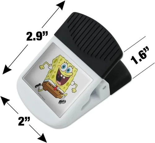 Vista 3 de Correr Bob Esponja Refrigerador Imán Magnético Colgante Gancho Nota