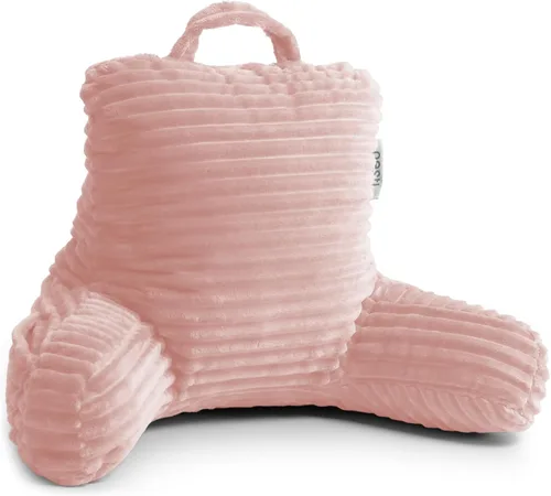 Vista 39 de Nestl Almohada de lectura para niños y adolescentes con espuma viscoelástica triturada, almohadas de respaldo de felpa de corte lujoso para leer