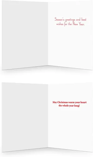 Vista 4 de Tarjetas navideñas rústicas surtidas - 18 tarjetas de Navidad en caja y sobres