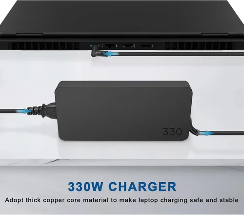 Vista 2 de Cargador de 330 W compatible con Hp OMEN MAX 16-ah 16-ak 17-ck 17-ck 6.7 in ZBook X 16 G1i Fury G1i 18 TPN-DA60 M34603-001 N80119-001 TPN-LA32