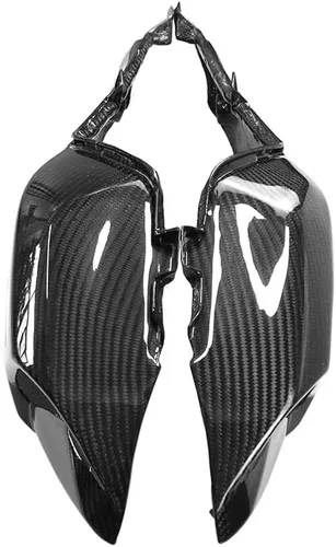 Vista 6 de Cubiertas de entrada de aire de fibra de carbono para motocicleta, panel de protección lateral del tanque, modificación de carenado para Yamaha