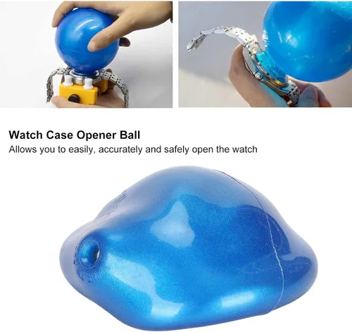 Vista 4 de plplaaoo Rubber Watch Case Opener Ball, Professional Watch Case Opener, Watch Case Opener Ball, Watch Back Cover Opening Friction Ball Repair Tool