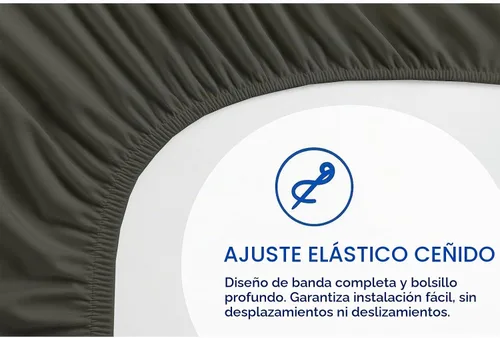 Vista 149 de Sábanas extra profundas, sábanas de algodón, 100% algodón, sábana bajera de bolsillo extra profundo de 22 pulgadas con elástico en todo el contorno