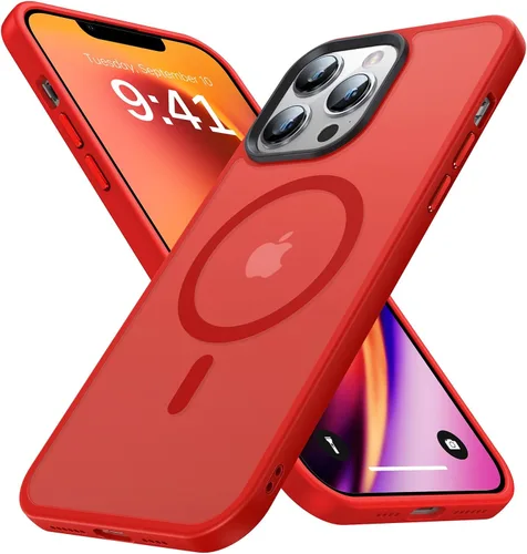 Vista 8 de Funda magnética fuerte para iPhone 13 Pro Max [compatible con Magsafe] [protección contra caídas de grado militar] Funda protectora a prueba