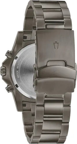 Vista 2 de Bulova Mens Classic Sport Stainless Steel 6-Hand Chronograph Quartz Watch with 44mm Dial