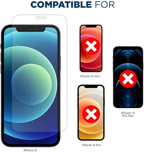 Vista 2 de Tech Armor Protector de pantalla para iPhone de 6.1 pulgadas, película transparente HD, máxima protección de pantalla, claridad cristalina, fácil