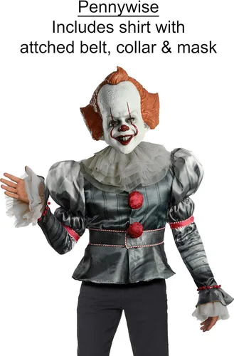 Vista 2 de Rubie's Disfraz de Pennywise de lujo para hombre, capítulo 2, Multi Color, talla única