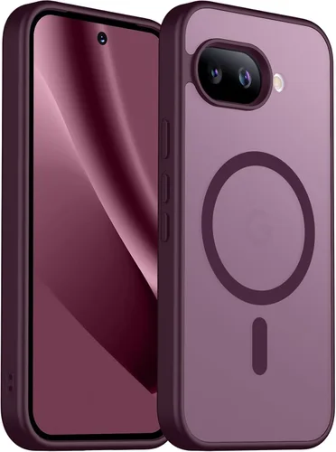Vista 58 de SPIDERCASE Funda magnética para Google Pixel 9A, protección contra caídas de grado militar, delgada, translúcida, mate, a prueba de golpes