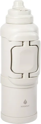 Vista 11 de Manna Titan - Jarra de acero inoxidable con aislamiento al vacío, 4 litros, recubrimiento en polvo negro
