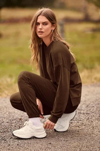 Vista 7 de Prettygarden - Conjunto de pijama de dos piezas para mujer, diseño de teñido anudado, sudadera informal de manga larga con pantalones largos, ropa