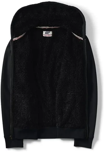 Vista 11 de Lands' End Sudadera con capucha de forro polar Sherpa con cremallera completa para hombre