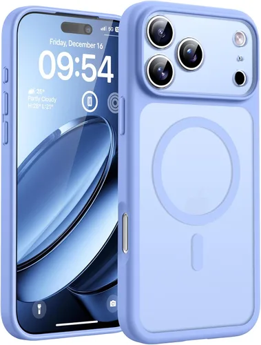 Vista 22 de TOCOL Funda para iPhone 11, compatible con Magsafe, protección completa de cámara, imanes integrados, protección contra caídas, funda translúcida
