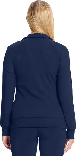 Vista 9 de Infinity by Cherokee 2391A - Chaquetas médicas con cremallera frontal para mujer, tela elástica en 4 direcciones