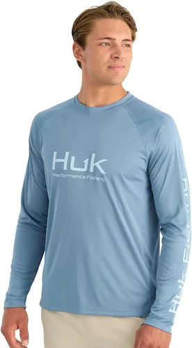 Vista 33 de HUK Camiseta de pesca de manga larga ventilada Pursuit para hombre (+30 UPF)