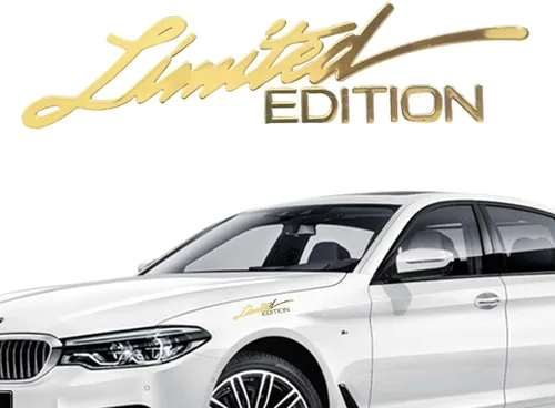 Vista 8 de Pegatina de edición limitada para coche, calcomanía de carrocería de automóvil, edición limitada, calcomanía de metal para la parte trasera