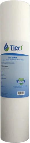 Vista 22 de Tier1 Filtro de agua de 5 micras de 20 x 4.5 pulgadas Cartucho de prefiltro de sedimentos de polipropileno hilado para toda la casa Reemplazo
