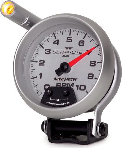 Vista 2 de Auto Meter 4990 Ultra-Lite II 3-3/8" 10000 RPM Pedestal Mount Mini-Monster Tacómetro