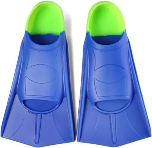 Vista 25 de Aletas de Natación para Niños, Aletas Cortas Cómodas para Natación de Vueltas y Entrenamiento para Niños, Niñas, Niños, Principiantes