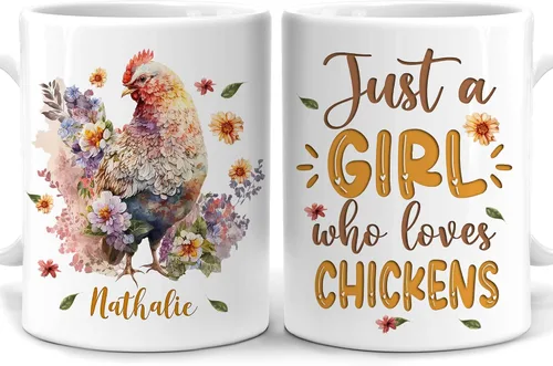 Vista 39 de Hyturtle Regalos Personalizados Amante de Osos - Taza de Café de Cerámica Just A Girl Who Loves Bears con Nombre Personalizado 11oz - Idea de Regalo