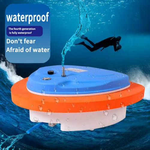 Vista 5 de Compresor de buceo con cachimba de 12 V y el sistema completo de buceo y snorkel sin tanques