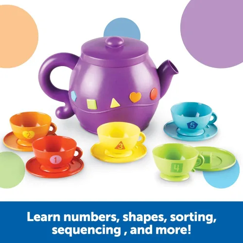 Vista 2 de Learning Resources Set de té con formas de servir