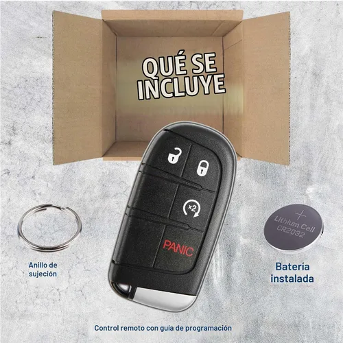 Vista 3 de KeylessOption Control remoto de entrada sin llave con llavero de llave inteligente y arrancador para coche para Dodge Journey Durango M3N-40821302