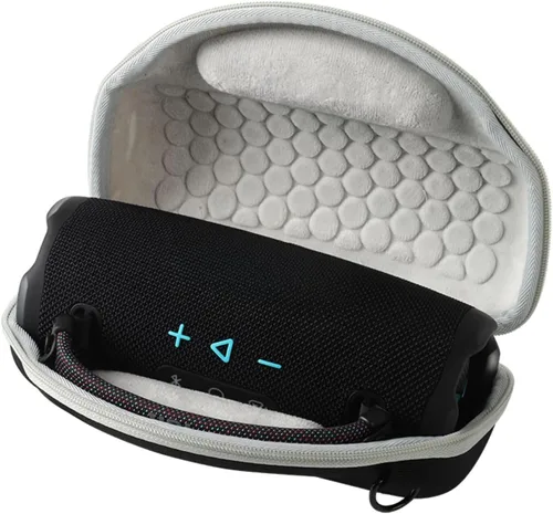 Vista 8 de Organizador de audio Bluetooth para JBL CHARGE6 Shockwave 6 Generación Portátil Audio Caso EVA Funda protectora Gris