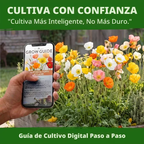 Vista 7 de HOME GROWN Islandia Poppy 3500 Semillas de flor Papaver nudicaule