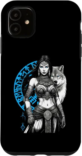 Vista 5 de Funda para iPhone 15 Mitología y fuerza The Shield Maid