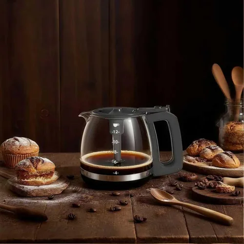 Vista 5 de Cafetera de vidrio para cafetera, cafetera de 12 tazas, compatible con KitchenAid KCM1209 KCM1208, Cuisinart DCC 1220BKS, Capresso SG300, Gourmia