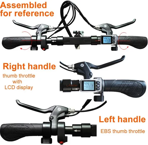 Vista 8 de L-faster Controlador de motor sin escobillas de bicicleta eléctrica de 250 W 350 W con pantalla LCD de acelerador de pulgar Wuxing y freno EBS
