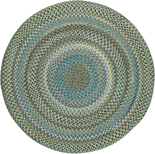 Vista 58 de Capel American Heritage Barn Blue Alfombra Trenzada de Cesta de 0' 12" Azul granero
