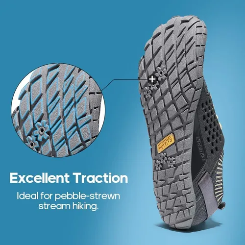 Vista 4 de NORTIV 8 Zapatos de agua para hombre, descalzos, atléticos, ligeros, deportivos, zapatos acuáticos, para natación, al aire libre, pesca, senderismo