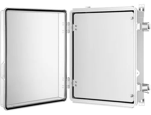 Vista 21 de Caja de conexiones Gratury, carcasa de plástico impermeable IP67 para proyectos eléctricos, cubierta con bisagras gris, incluye placa de montaje