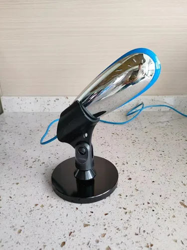 Vista 3 de Escritorio de soporte de micrófono flexible,Soporte de micrófono Broadcaster,Soporte de micrófono de cuello de cisne,Soporte de micrófono 5/8 sin