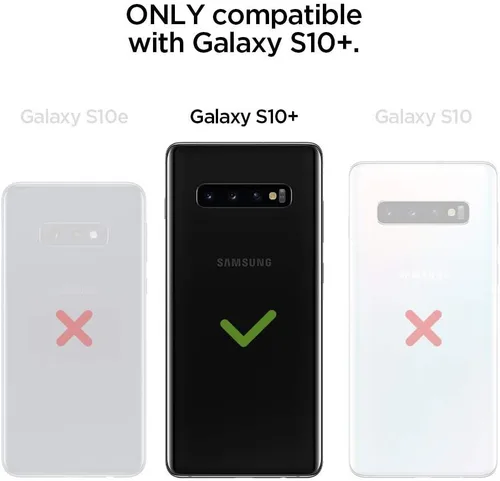 Vista 6 de AICase Funda para Galaxy S10 Plus, protección contra caídas, cuerpo completo, resistente, a prueba de golpes, caídas, polvo, capa protectora Negro