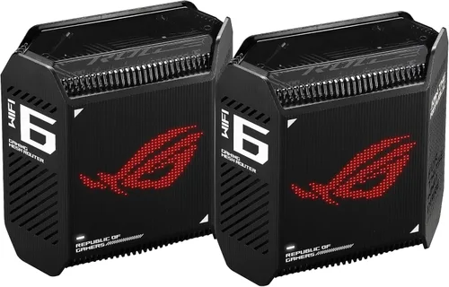 Vista 8 de ASUS ROG Rapture WiFi 6 Gaming Router (GT-AX11000) - Router inalámbrico Tri-Band 10 G, CPU de 4 núcleos de 1.8 GHz, WTFast, puerto de 2.5 G, admite